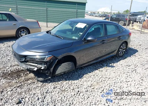 2022 Honda Civic Ex из США, поврежденный, VIN JHMFE1F77NX004808